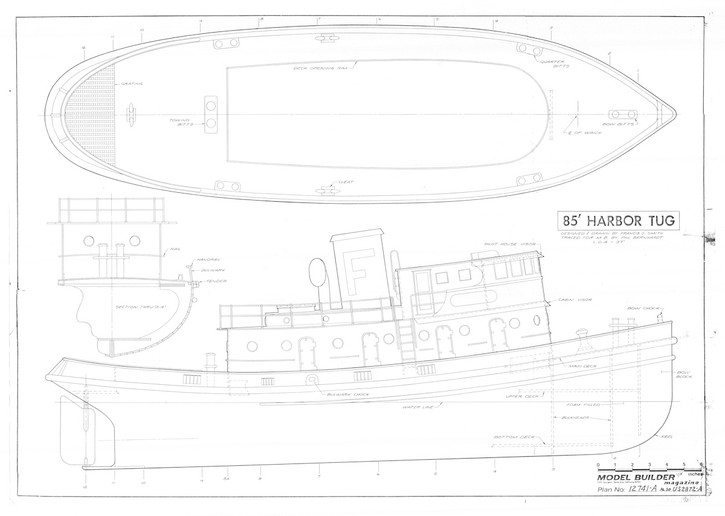 RC Tug Boat Plans