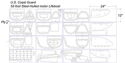 US Coat Guard 52' Steel Hulled Motor Lifeboat