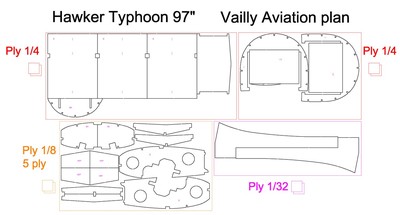 Hawker Typhoon (97") - Vailly Aviation