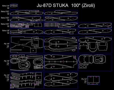 Junkers Ju-87B Stuka (100") - Nick Ziroli