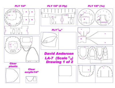 David Andersen La-7 (Drawing 1)