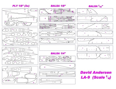 David Andersen La-7 (Drawing 2)