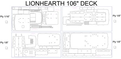 Lionhearth deck 106"