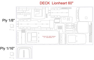 Lionheart deck 60"