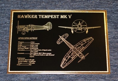 Picture of Hawker Tempest 3-view