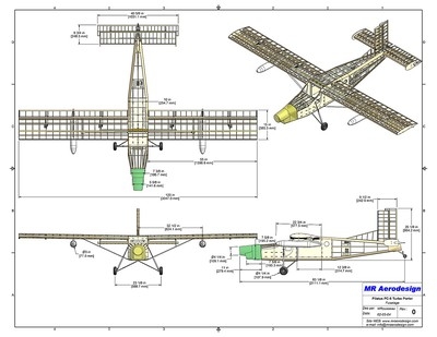 Picture of Pilatus PC-6 Porter plans (Folded)