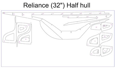 Reliance (32") - Half hull