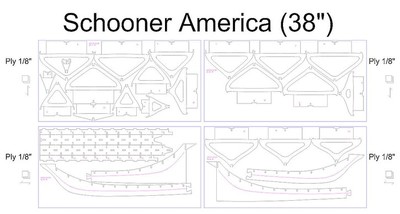 Schooner America (38")