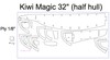 Kiwi Magic (32") - Half Hull